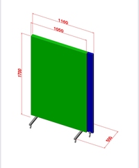 Bình phong chì tấm kéo